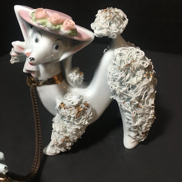 Vintage Mother and Baby Poodle Ceramic Noodle Figurines. - Picture 15 of 16